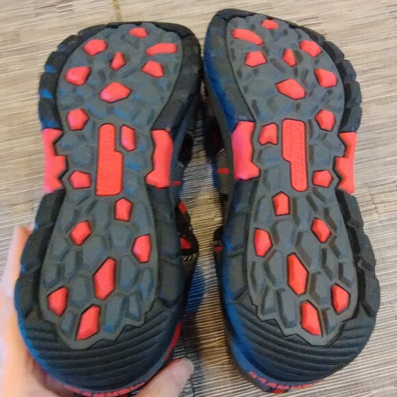 Merrell Hydro Red/Gray Hiking Sandals Mens size 7/Wms Size 8.5 - Picture 10 of 11